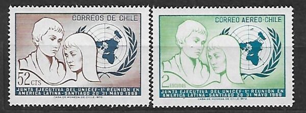 UNICEF CHILE MI.752-753**