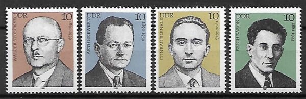 SŁAWNI LUDZIE DDR MI.2589-2592**