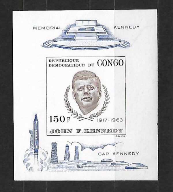 J.F.KENNEDY KONGO MI.BL.9**