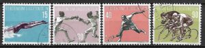 SPORT LIECHTENSTEIN MI.365-368 KASOWANE