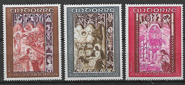 FRESKI ANDORRA FRANCUSKA MI.218-220**