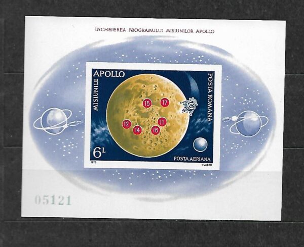 LOT W KOSMOS RUMUNIA MI.BL.103**