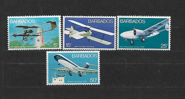 LOTNICTWO BARBADOS MI.353-356**