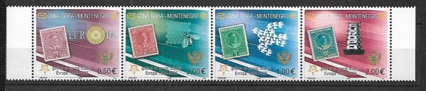 EUROPA CEPT CZARNOGÓRA  MI.108-111**PASEK