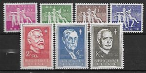 WALKA Z GRUŹLICĄ BELGIA MI.1028-1034**