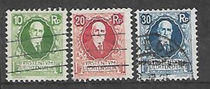 SŁAWNI LUDZIE LIECHTENSTEIN MI.72-74