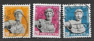 OLIMPIADA SPORTOWA SZWAJCARIA MI.428-430 KASOWANA