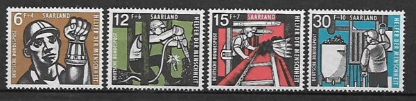 ROBOTNICY NIEMCY SAARA MI.404-407**