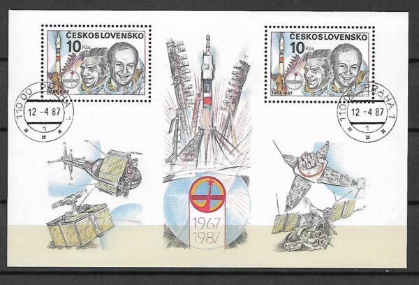 LOT W KOSMOS CZECHOSŁOWACJA MI.BL.69
