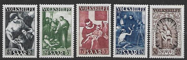 MALARSTWO NIEMCY SAARA MI.267-271**