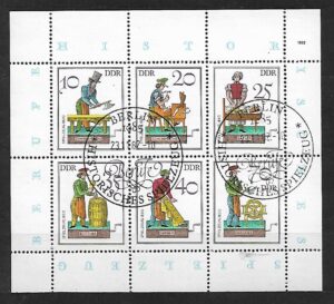 ROBOTNICY DDR MI.ARK.2758-2763 KASOWANY