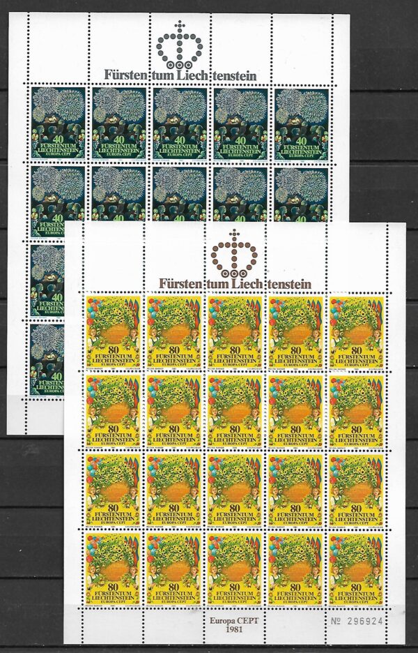 EUROPA CEPT LIECHTENSTEIN MI.ARK.764-765**
