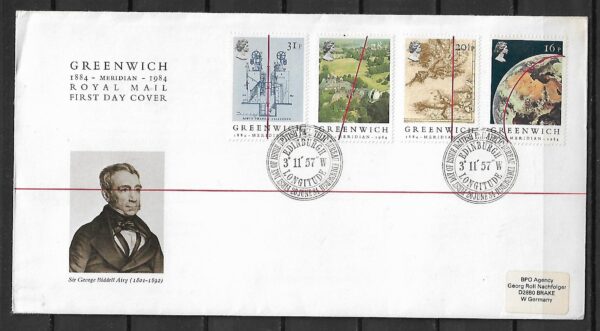 FDC OBSERWATORIUM ANGLIA MI.993-996