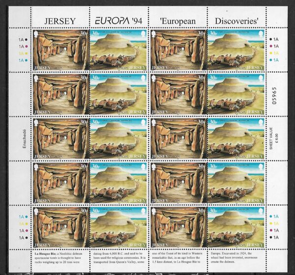 EUROPA  JERSEY MI.ARK.650-653**