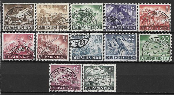 NIEMCY RZESZA MI.831-842 KASOWANY