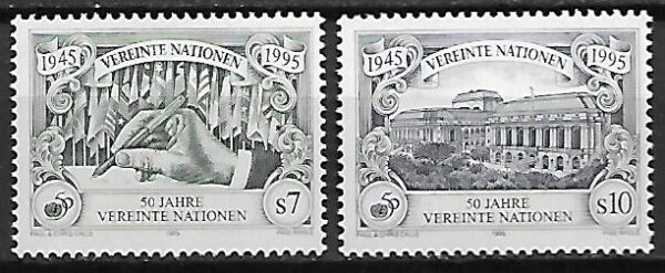 ROCZNICA ONZ  WIEDEŃ MI.186-187A**