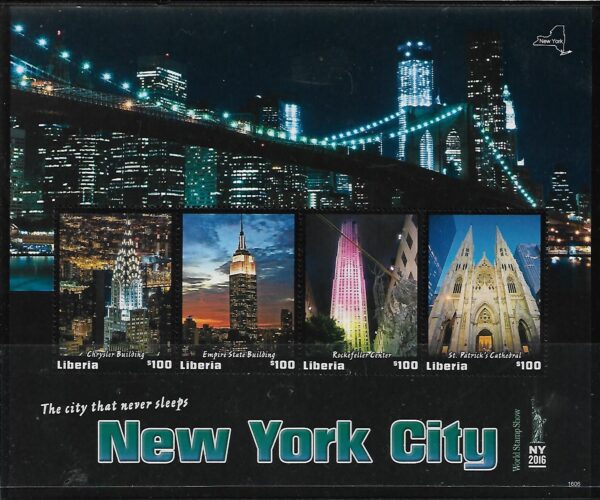 MIASTO W NOCY LIBERIA MI.ARK.6949-6952**