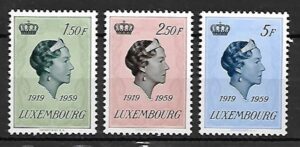 SŁAWNI LUDZIE LUXEMBURG MI.601-603**