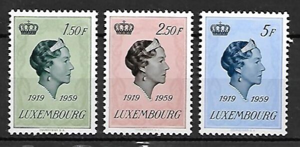 SŁAWNI LUDZIE LUXEMBURG MI.601-603**