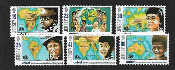 UNICEF JERSEY MI.727-732**