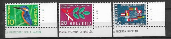 ROCZNICA SZWAJCARIA MI.833-835**