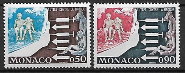 WALKA Z NARKOMANIĄ MONAKO MI.1107-1108**