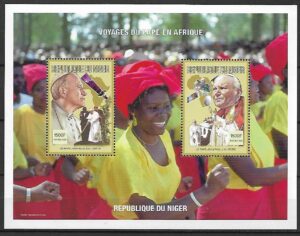 JAN PAWEŁ II NIGER BLOK Z 1998 R**