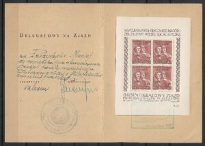 KARNET DELEGATOWI NA ZJAZD FI.BL.12 KASOWANY