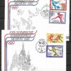 ZESTAW 8 SZT KOPERT Z KASOWNIKAMI OLIMPIJSKIMI ZSRR MOSKWA NR 4 1980 R - obrazek 3