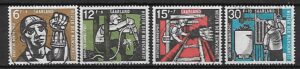 ROBOTNICY NIEMCY SAARLAND MI.404-407 KASOWANY