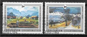 MALARSTWO LIECHTENSTEIN MI.1405-1406 KASOWANY
