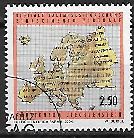 EUROPA LIECHTENSTEIN MI.1364 KASOWANY