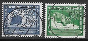 ZEPPELINY NIEMCY RZESZA MI.669-670 KASOWANE