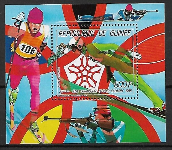 OLIMPIADA ZIMOWA GWINEA MI.BL.260A**