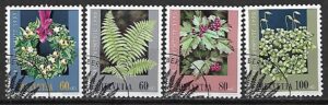 FLORA SZWAJCARIA MI.1512-1515 KASOWANY