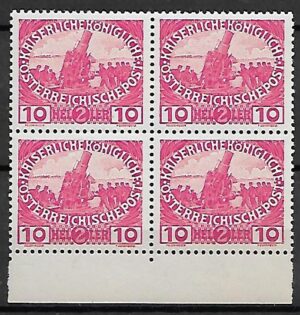 I WOJNA ŚWIATOWA AUSTRIA MI.182** CZWOROBLOK