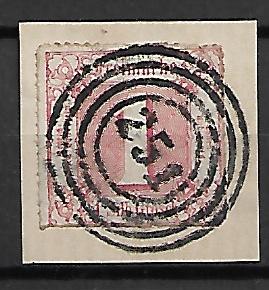KSIĘSTWO NIEMIECKIE THURN UND TAXIS MI.38 KASOWANY
