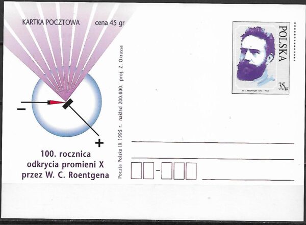Cp.FI.1104**100 ROCZNICA ODKRYCIA PROMIENIOTWÓRCZOŚCI PRZEZ W.C. ROENTGENA