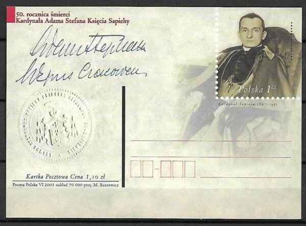 Cp.FI.1262**50 ROCZNICA ŚMIERCI KARDYNAŁA ADAM  STEFANA KSIĘCIA SAPIEHY