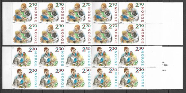 BOŻE NARODZENIE NORWEGIA MI.984-985**ZESZYCIK