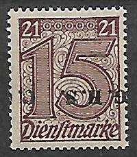 PLEBISCYT GÓRNY ŚLĄSK FI.U3** TYP NADRUKU IV