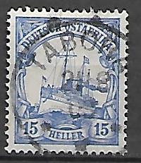 KOLONIE NIEMIECKIE AFRYKA WSCHODNIA MI.25 KASOWANY