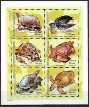 ŻÓŁWIE MADAGASKAR MI.ARK.2532-2537**