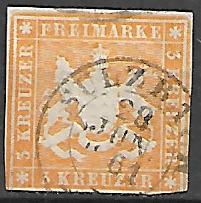 KSIĘSTWO NIEMIECKIE WITEMBERGIA MI.12 KASOWANY