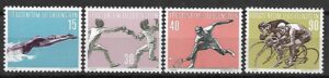 SPORT LIECHTENSTEIN MI.365-368**