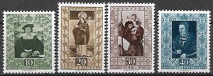 SŁAWNI LUDZIE LIECHTENSTEIN MI.311-314**