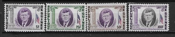 J.F.KENNEDY GWINEA MI.226-229A**