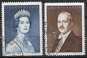 SŁAWNI LUDZIE LIECHTENSTEIN MI.402-403 KASOWANE