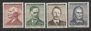SŁAWNI LUDZIE CZECHOSŁOWACJA MI.998-1001**
