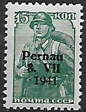 OKUPACJA NIEMIECKA ESTONII PERNAU MI.7II**